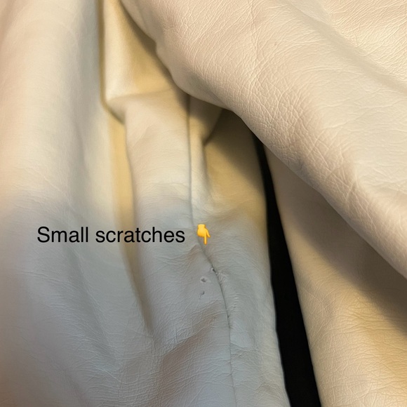 The Limited Women's Off White Leather Jacket - Picture 5 of 5